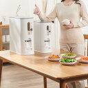 省スペース 縦置き ライスストッカー 米びつ 6KG/12KG 計量 プッシュ式 透明窓 虫除け 食品貯蔵 砂糖 収納 ホワイト 15*34*35cm/18*41.5*41cm