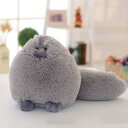 リアルな猫 抱き枕 クッション ぬいぐるみ ふわふわ グレー おもちゃ かわいい 大きい お誕生日 プレゼント 猫 インテリア 飾り物(3)