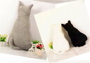 可愛い猫ぬいぐるみ 抱き枕 人形 おもちゃ 添い寝枕 ふわふわ ブラック プレゼント ギフト 30cm 45cm 70cm スロー枕