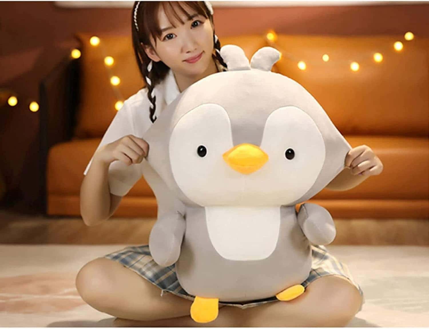 Rakuten - かわいいペンギンぬいぐるみ 抱き枕 癒し おもちゃ ギフト 贈り物 大人 女の子 男の子 プレゼント お誕生日 記念日 出産祝い 店飾り お祝い 柔らかい ソフト 動物 友人