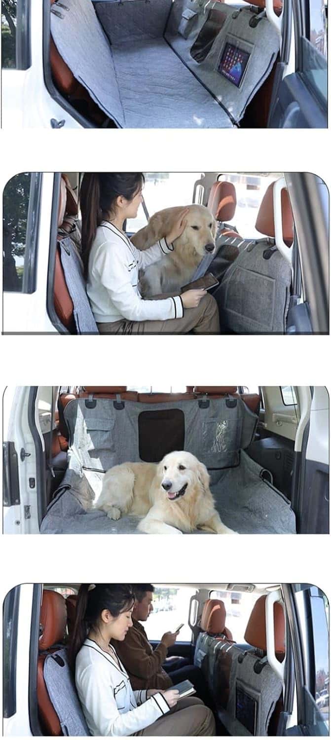 ペットドライブシート PVC 汎用 後部座席用 全犬種 猫用 大型犬 車用シート 安全シート カーシートカバ..