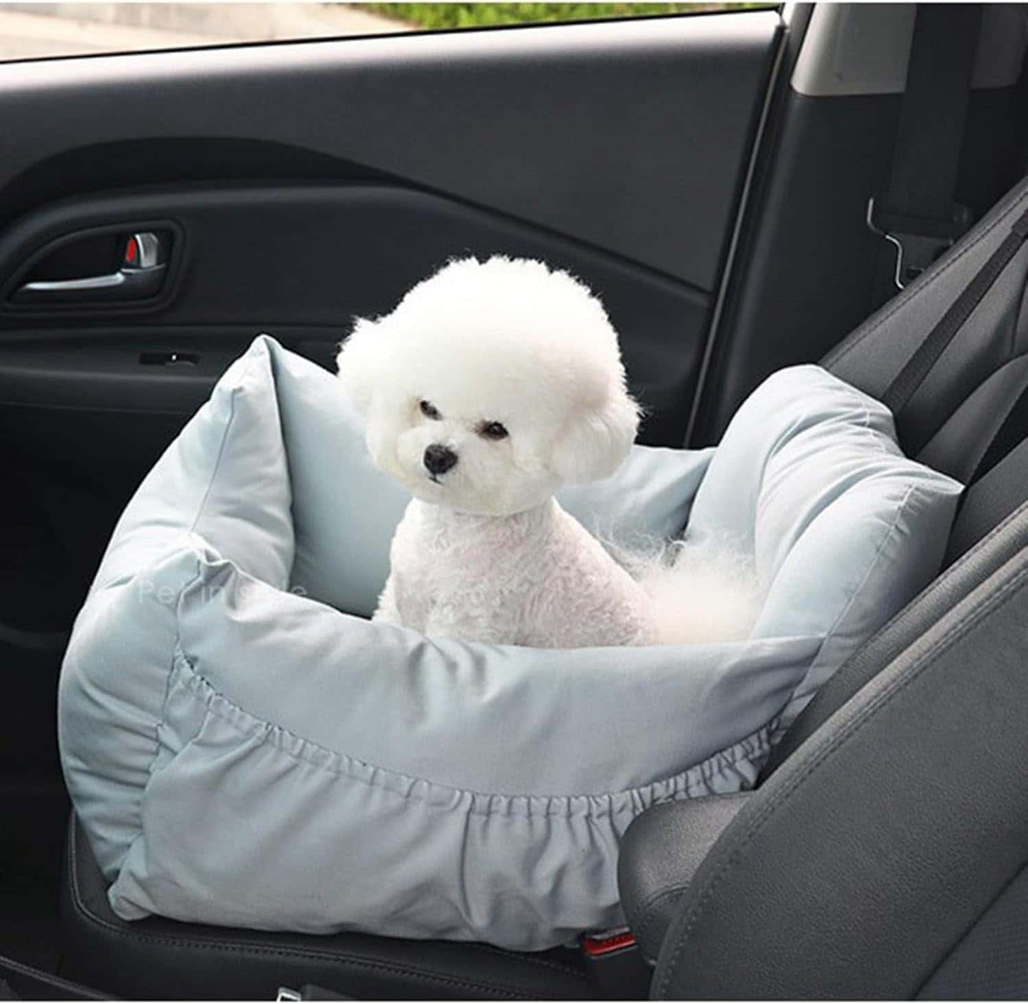 車載用ペットシート ドライブボックス 犬 猫 助手席用 ブースター カーシート 飛び出し防止リード付 ソ..