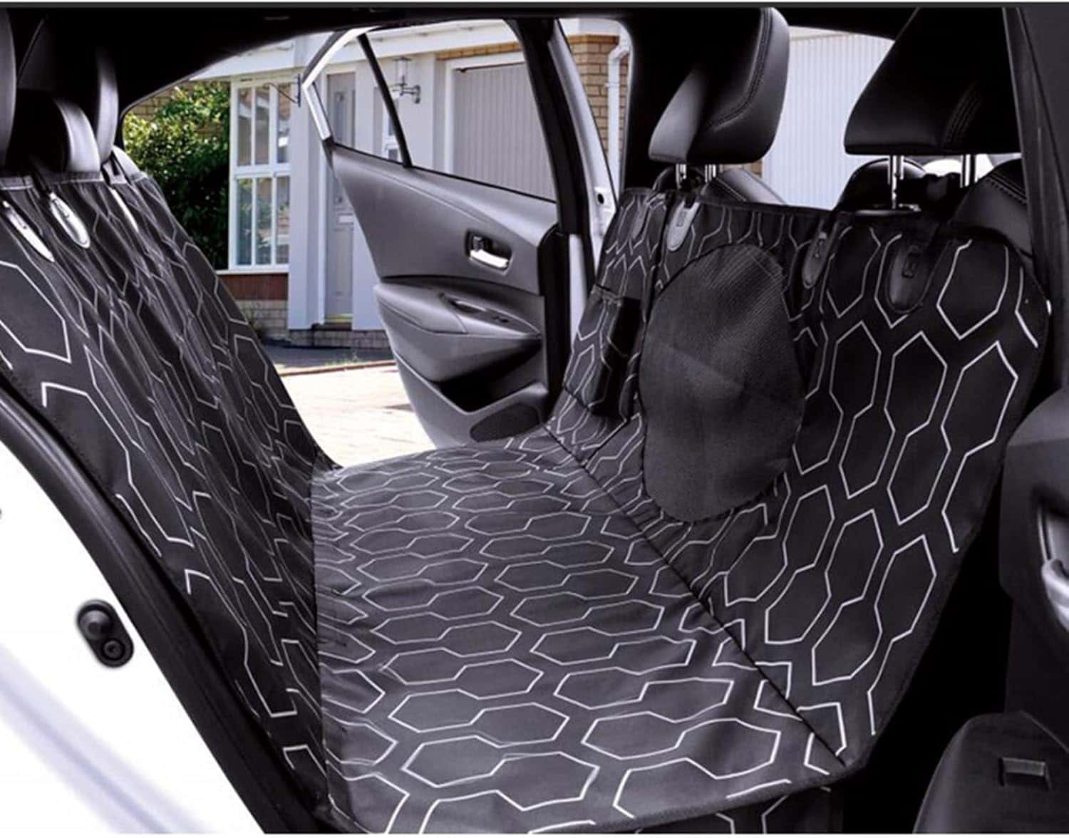 犬 車載用シート ペット用ドライブシート 全車種対応 後部座席用 中型犬 大型犬 滑り止め リード付き ..