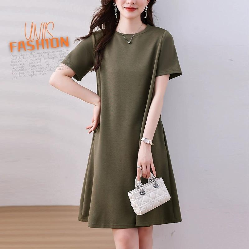 レディース ワンピース 半袖 ゆったり 体型カバー 大きいサイズ 可愛い 韓国風 きれいめ 上品 大人 おしゃれ 代 代 代 オフィス 通勤 OL デート お出かけ 女子会 二次会 パーティー 普段着 楽ちん 着痩せ フェミニン ガーリー レトロ