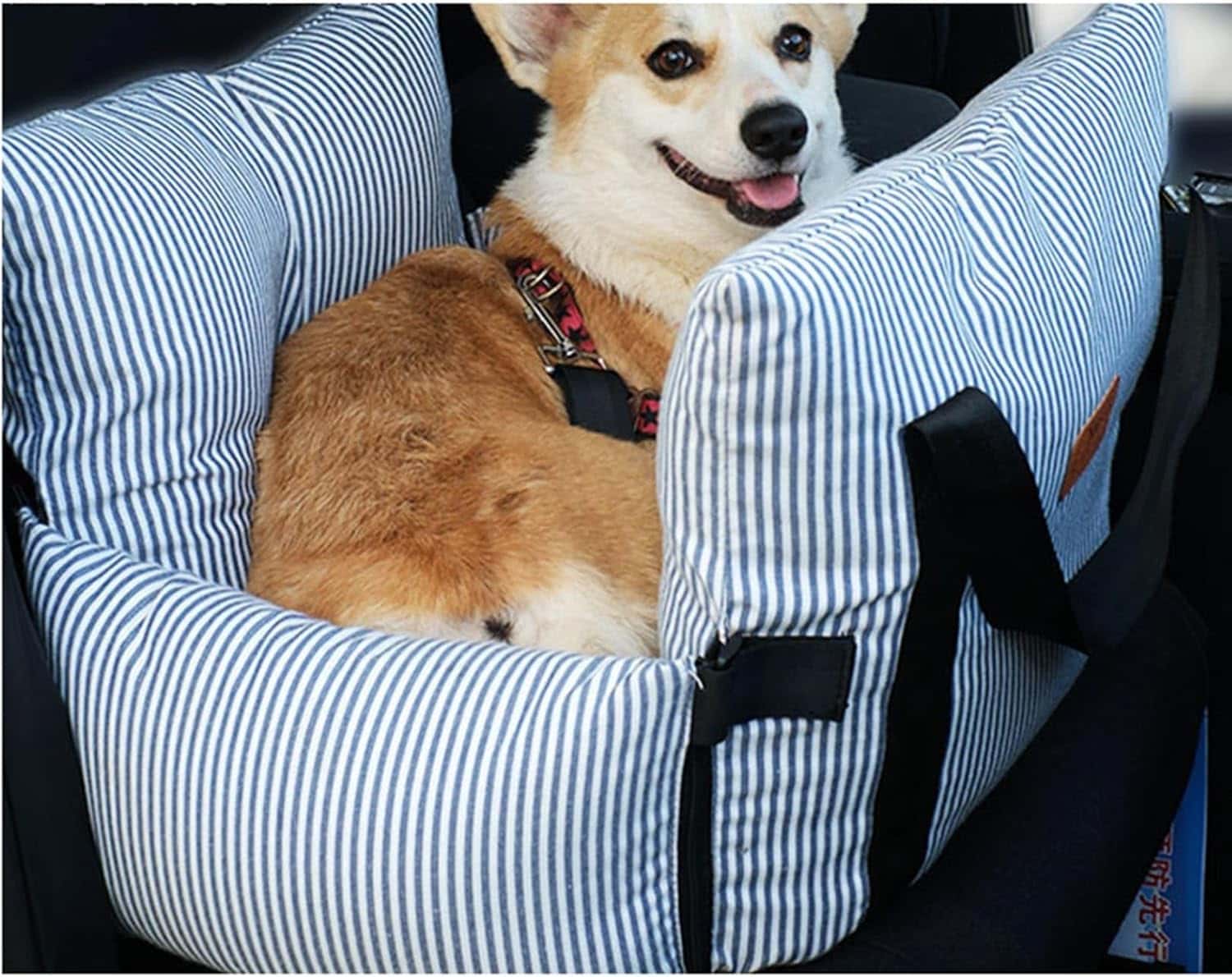 犬用 ドライブボックス ペット ドライブシート 猫用 中型犬 飛び出し防止 酔い防止 水洗い可能 汚れにくい ペットクッション 2way カーキ 58*45*40cm ブルー レッド