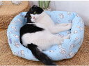 犬 猫 ベッド クール 夏用 冷感 洗える 涼しい 暑さ対策 可愛い 花柄 室内 小型犬 中型犬 全種類猫 小動物 家 寝床 ペットソファー(4)