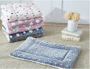 スクエア型 ペットクッション 大型犬用ベッド 猫用ベッド ペットマット 花柄 滑り止め 保温 室内用 柔らかい 水洗い可能 ペット用休憩所(4)