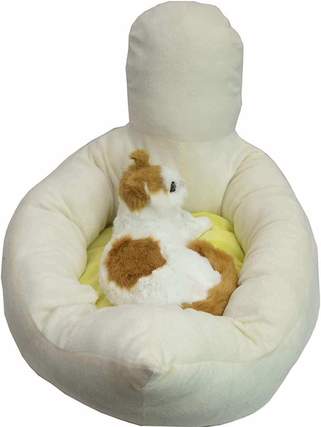 Rakuten - バナナボ外観 ペットベッド 猫小型犬用 可愛い鴨デザイン クッション 寝袋 ソファ 滑りにくい室内用 お手入れ簡単 耐久性 快適 小動物用