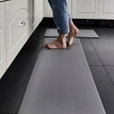 滑り止め 洗える PVC キッチンマット 厚手 防水 防油 耐磨耗性 台所マット 玄関マット ドアマット ロング 階段マット お風呂マット 洗面所 廊下敷き バスルーム グリーン グレー ブラウン ブラック レッド 44*74cm 44*120cm