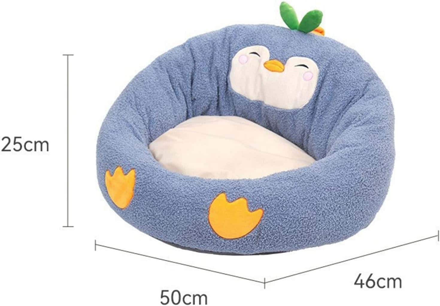 Rakuten - ドーム型ペットベッド クッション付き おもちゃ付 春秋冬用 滑りにくい裏生地 室内用 お手入れ簡単 保温性 猫犬兼用 可愛い おしゃれ 耐噛み 安眠 猫の洞窟ベッド 休憩所
