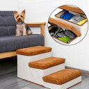 ペット用スロープ 3段 ドッグステップ ソファ用 踏み台 折りたたみ 猫 犬用 足腰軽減 短足種 高齢犬 室内 ペット階段 洗濯可能 60*35*30cm