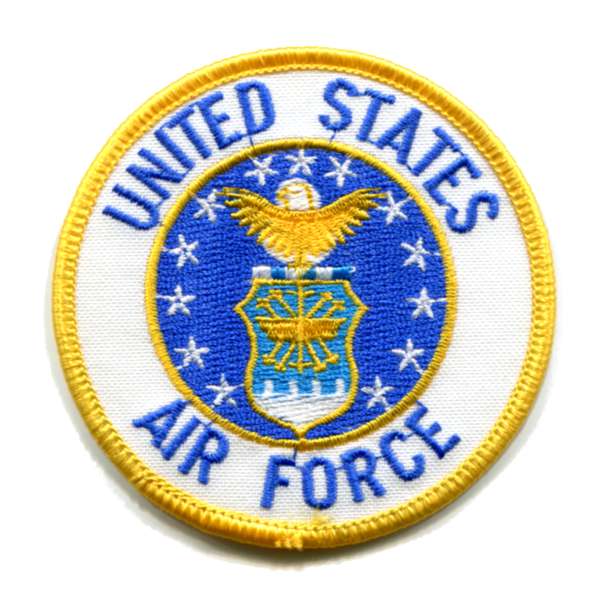 輸入ワッペン〔57-UNITED STATES AIR FORCE〕【DM便選択可】【アイロン接着】【楽ギフ_包装】