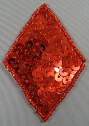 スパンコールワッペン　ダイヤ【DM便選択可】【アイロン接着】【楽ギフ_包装】