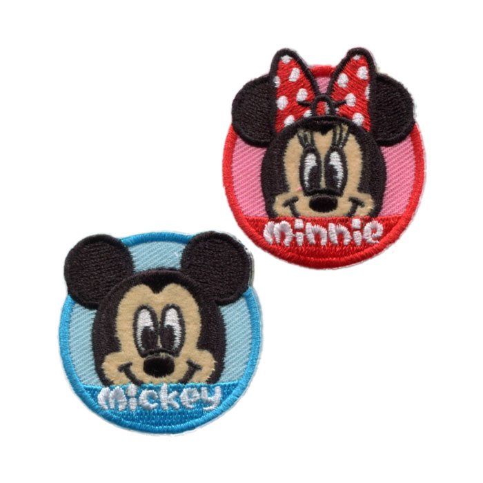 ディズニーワッペン[ミッキー＆ミニー02]【DM便選択可】【アイロン接着】【楽ギフ_包装】のサムネイル