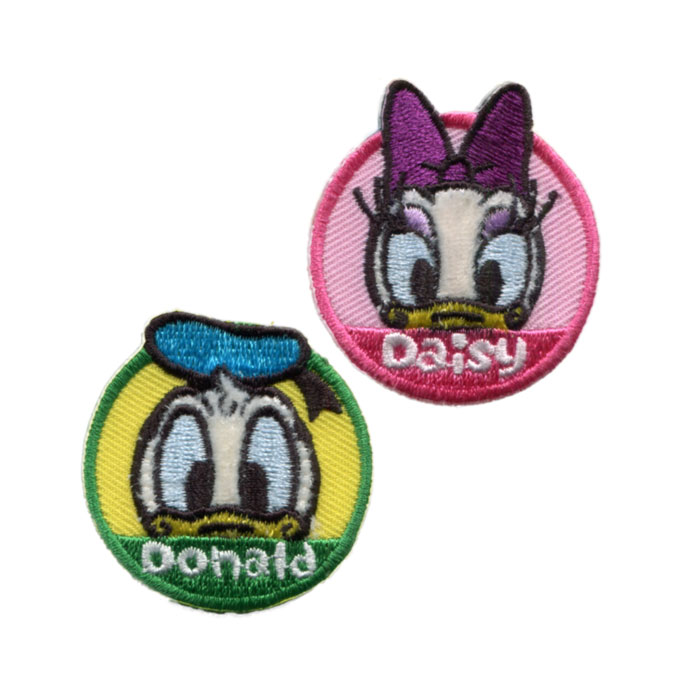 ディズニーワッペン[ドナルド＆デイジー02]【DM便選択可】【アイロン接着】【楽ギフ_包装】のサムネイル