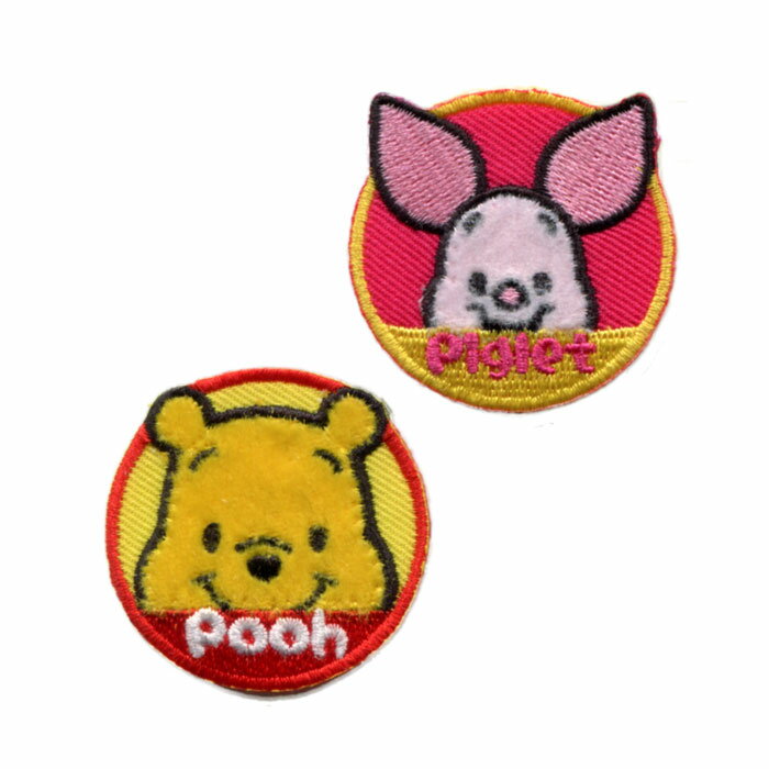 ディズニーワッペン[プー＆ピグレット02]【DM便選択可】【アイロン接着】【楽ギフ_包装】のサムネイル