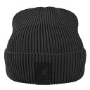 KANGOL カンゴール メンズ 男性 Patch Beanie プルオン ビーニー ニットキャップ ニット帽 | 夏 帽子 夏用 大きいサイズ UV メッシュ キャップ XL 大きめ ハイ ブランド アウトドア 汗 折りたたみ 日よけ 収納