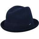 KANGOL カンゴール メンズ 男性 Wool Player フェドラ フェドラハット 中折れハット | 夏 帽子 夏用 大きいサイズ UV メッシュ キャップ XL 大きめ ハイ ブランド アウトドア 汗 折りたたみ 日よけ 収納