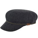 KANGOL カンゴール メンズ 男性 Indigo Enfield グリークフィッシャーマン マリンキャップ | 夏 帽子 夏用 大きいサイズ UV メッシュ キャップ XL 大きめ ハイ ブランド アウトドア 汗 折りたたみ 日よけ 収納