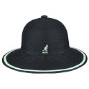 KANGOL カンゴール メンズ 男性 Tropic Wide Brim Stripe Casual バケットハット サファリハット | 夏 帽子 夏用 大きいサイズ UV メッシュ キャップ XL 大きめ ハイ ブランド アウトドア 汗 折りたたみ 日よけ ・...