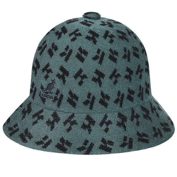 カンゴール KANGOL カンゴール メンズ 男性 Square K Casual バケットハット サファリハット | 夏 帽子 夏用 大きいサイズ UV メッシュ キャップ XL 大きめ ハイ ブランド アウトドア 汗 折りたたみ 日よけ 収納