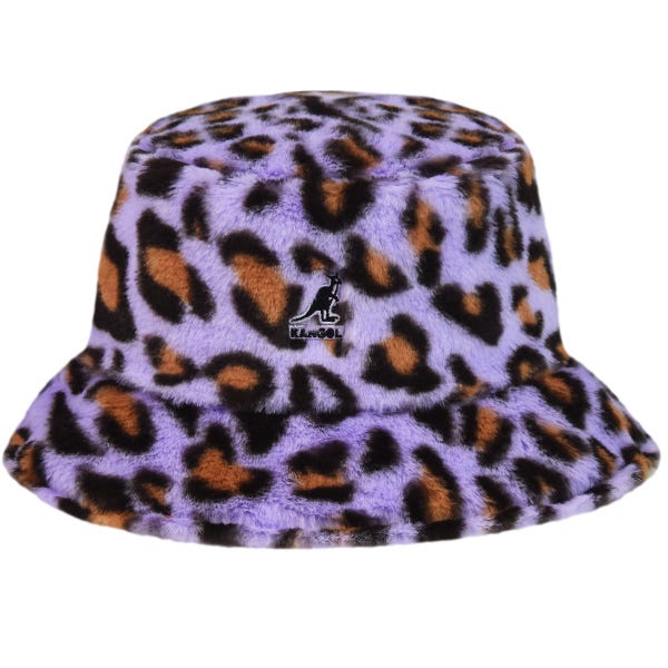KANGOL カンゴール メンズ 男性 Faux Fur Bucket バケットハット サファリハット | 夏 帽子 夏用 大きいサイズ UV メッシュ キャップ XL 大きめ ハイ ブランド アウトドア 汗 折りたたみ 日よけ 収納