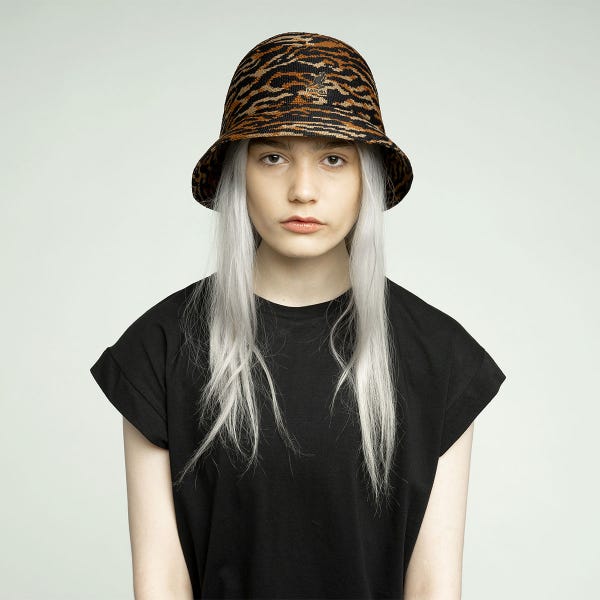 KANGOL カンゴール メンズ 男性 Carnival Casual バケットハット サファリハット | 夏 帽子 夏用 大きいサイズ UV メッシュ キャップ XL 大きめ ハイ ブランド アウトドア 汗 折りたたみ 日よけ 収納