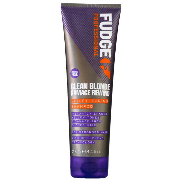 【送料無料】Fudge - クリーン ブロンド リワインド バイオレット シャンプー (250ml)　Fudge - Clean Blonde Rewind Violet Shampoo (250ml)
