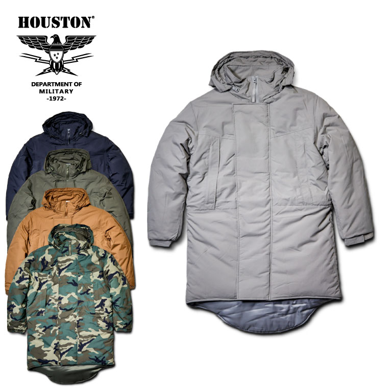 HOUSTON/ヒューストン 50832 MONSTER PARKA TIGHT/モンスターパーカー タイトモデル　-全5色-/PCU/LEVEL7/迷彩/ミリタリー/MILITARY/フード/シンサレート/ナイロン/中綿/ユニオンネットストア[50832]