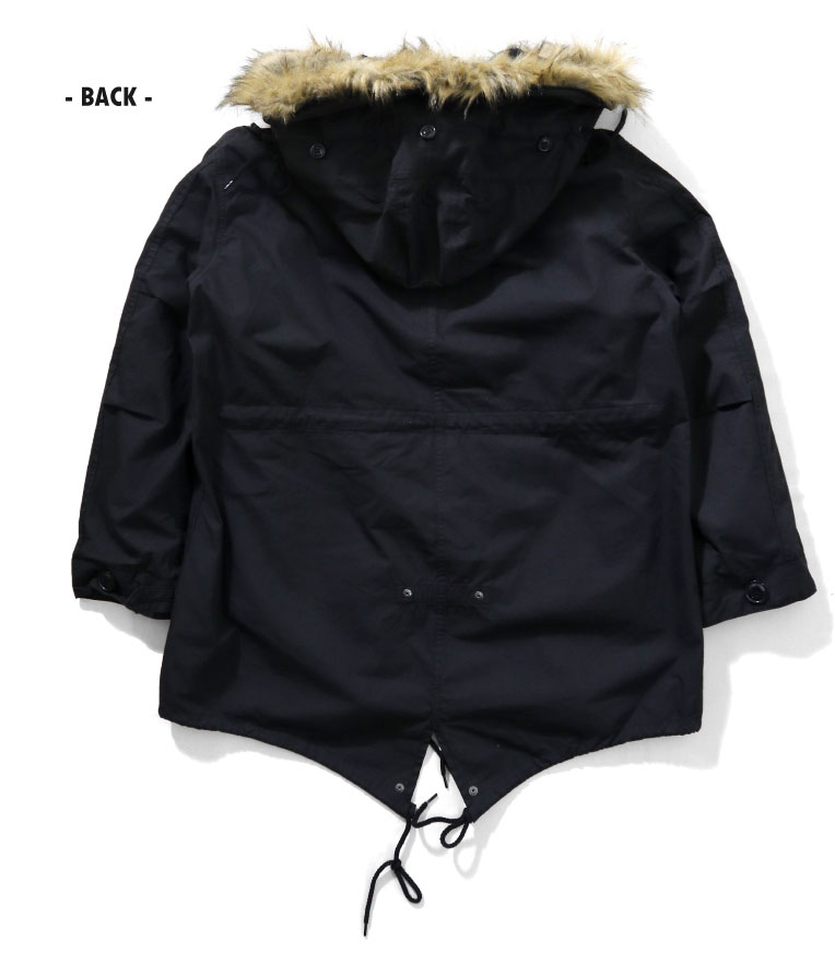 HOUSTON / ヒューストン 5410 M-65 PARKA / M-65パーカー -全2色- ビンテージ ミリタリー MILITARY ライナー モッズコート フード ファー ロングコート 3WAY 定番 メンズ レディース 大きいサイズ ゆったり春秋冬 メルトン M65 フィッシュテール [5410]