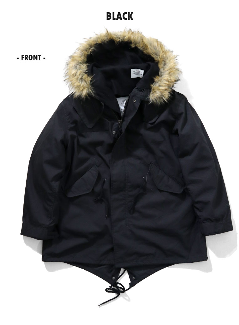 HOUSTON / ヒューストン 5410 M-65 PARKA / M-65パーカー -全2色- ビンテージ ミリタリー MILITARY ライナー モッズコート フード ファー ロングコート 3WAY 定番 メンズ レディース 大きいサイズ ゆったり春秋冬 メルトン M65 フィッシュテール [5410]