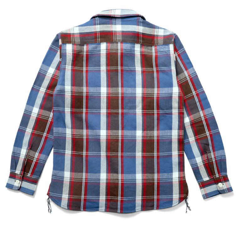 HOUSTON / ヒューストン 40764 CHECK VIYELLA SHIRT / チェックビエラシャツ -全4色- / コットン/ワーク/ビッグサイズ/猫目ボタン/ネルシャツ/[40764]