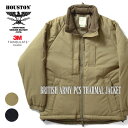 HOUSTON / ヒューストン 51113 BRITISH ARMY PCS THARMAL JACKET / イギリス軍PCSサーマルジャケット -全2色- /ECWCS/エクワックス/シンサレート/ナイロン/リップストップ/裏地あり/アノラック/無地/パッカブル/ミリタリー/military/ユニオンネットストア