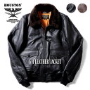 HOUSTON / ヒューストン 8172 G-1 LEATHER JACKET / G-1レザージャケット-全2色- /アメカジ/ミリタリー/本皮/軍/アウター/裏地/フライトジャケット/ラム/羊/ビンテージ/革ジャン[8172]