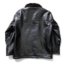 Horsehide N-1 Deck Jacket 8205: Black Horsehide N-1 Deck Jacket 8205: Black