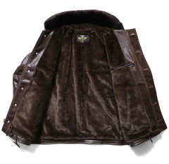 Horsehide N-1 Deck Jacket 8205: Brown Horsehide N-1 Deck Jacket 8205: Brown