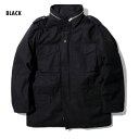 HOUSTON / ヒューストン 50815 M-65 JACKET with LINER / M-65 ジャケット ライナー付き -全2色- ミリタリー MILITARY m65 3WAY フィールドジャケット キルティング フード 立襟 メンズ レディース 大きいサイズ ゆったり 秋冬 無地 US規格 FIELD スタンドカラー[50815]