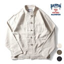 HOUSTON / ヒューストン 51245 COTTON LINEN CHINA JACKET / コットンリネン チャイナジャケット -全3色- アメカジ ミリタリー MILITARY メンズ 大きいサイズ ライトアウター シャツジャケット 綿麻 シームポケット カンフーシャツ 長袖シャツ 51245