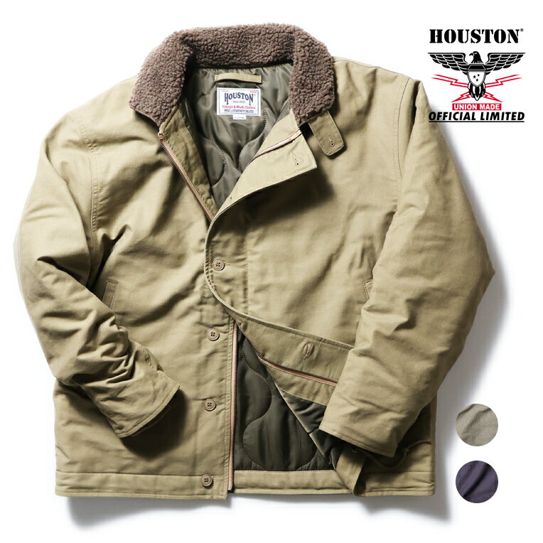 HOUSTON / ヒューストン 23UN004 N-1 DECK JACKET - Light model - / N-1 デッキジャケット - ライトモデル - 全2色 メンズ シンプル ミリタリー MILITARY アメカジ NAVY USN 大きいサイズ 