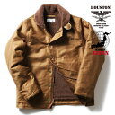 HOUSTON / ヒューストン 51320 100 ALPACA BOA N-1 DECK JACKET / 100 アルパカボアN-1デッキジャケット -全1色- メンズ ワンポイント 起毛 ミリタリー 大きいサイズ アメカジ ヴィンテージ 日本製 MADE IN JAPAN 51320