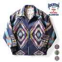 HOUSTON / ヒューストン 51341 MELTON CAR COAT (NATIVE) / メルトンカーコート (ネイティブ) -全3色- メンズ ジャケット 大きいサイズ オルテガ キルト ミリタリー 肉厚 アメカジ ヴィンテージ 