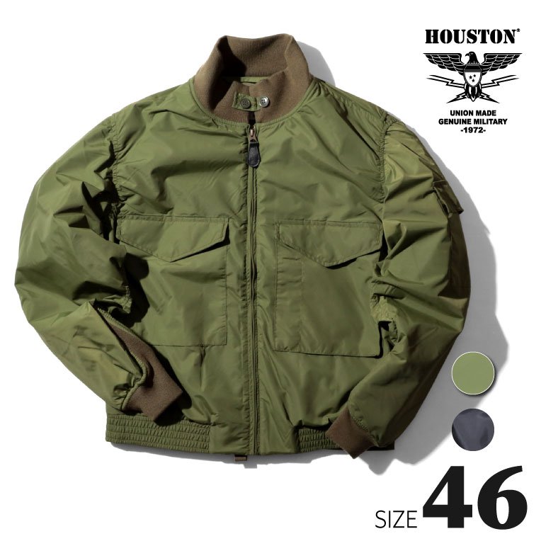 HOUSTON コート メンズ HOUSTON / ヒューストン 55090 G-8 FLIGHT JACKET 2nd / G-8フライトジャケット 2nd-全2色- ビンテージ ヴィンテージ リブ チンストラップ ブランケット 希少 レア アクションプリーツ メンズ 大きいサイズ ミリタリー MLITARY[55090]