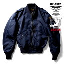 HOUSTON / ヒューストン 5L-2AX L-2A FLIGHT JACKET / L-2A フライトジャケット -全1色- MILITARY ミリタリー メンズ 大きいサイズ ナイロン アウター ブルゾン ライトゾーン エアフォース L2A おしゃれ 定番 パイロット リサイズ 5L-2AX