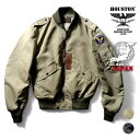 HOUSTON / ヒューストン 5L-2X L-2 FLIGHT JACKET / L-2 フライトジャケット -全2色- MILITARY ミリタリー メンズ 大きいサイズ ナイロン アウター ブルゾン ライトゾーン エアフォース L2 おしゃれ 定番 パイロット リサイズ [5L-2X]