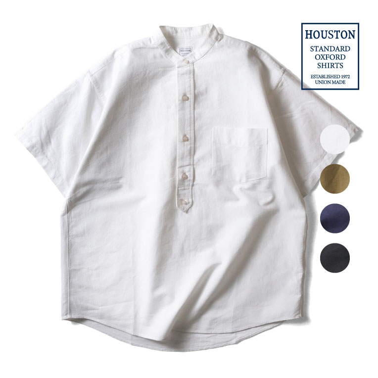HOUSTON / ヒューストン 41191 OXFORD S/S BAND PULLOVER SH
