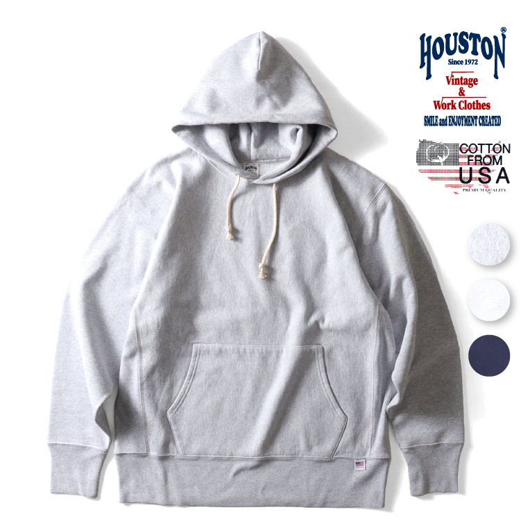 HOUSTON / ヒューストン 22178 U.S. COTTON R/V HOODIE / U.S.コットンスフーディ -全3色- メンズ ミリ..