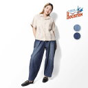 HOUSTON woman / ヒューストン ウーマン 23HL020 DENIM BALLOON PANTS / デニムバルーンパンツ -全2色- ジーンズ バルーン 薄手 レディース 無地 ヴィンテージ リラックス ゆったり 大きめ 春 夏 カジュアル デニム ストリート 