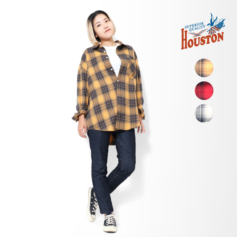 HOUSTON woman / ヒューストン ウーマン 23HL071 OMBRE CHECK SH
