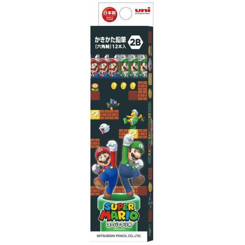 スーパーマリオ 鉛筆 2B 1ダース 人気ゲームキャラ 文房具 ステーショナリー キャラクター グッズ プレゼント ギフト なないろ堂
