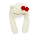 サンリオ キッズフード付き マフラー ハローキティ (ホワイト) SANRIO マフラー キャラクター グッズ プレゼント ギフト なないろ堂